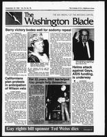 The Washington Blade, September 18, 1992